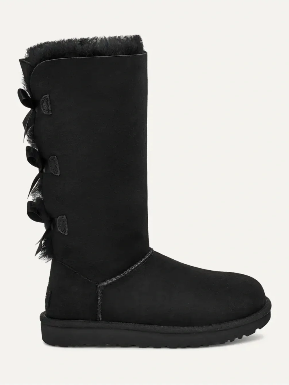 UGG Bailey bow tall II- black- size 9